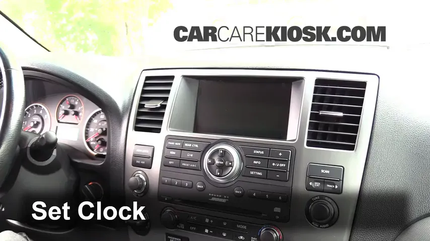2009 Nissan Armada SE 5.6L V8 Clock